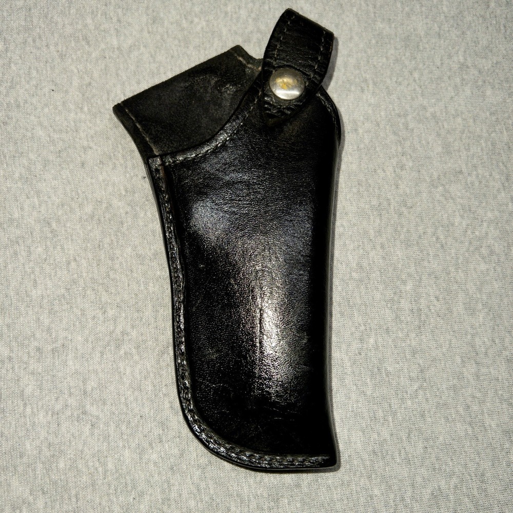 Sloans Black‎ Leather Holster Single Snap Tactical Outdoors Hunting Security